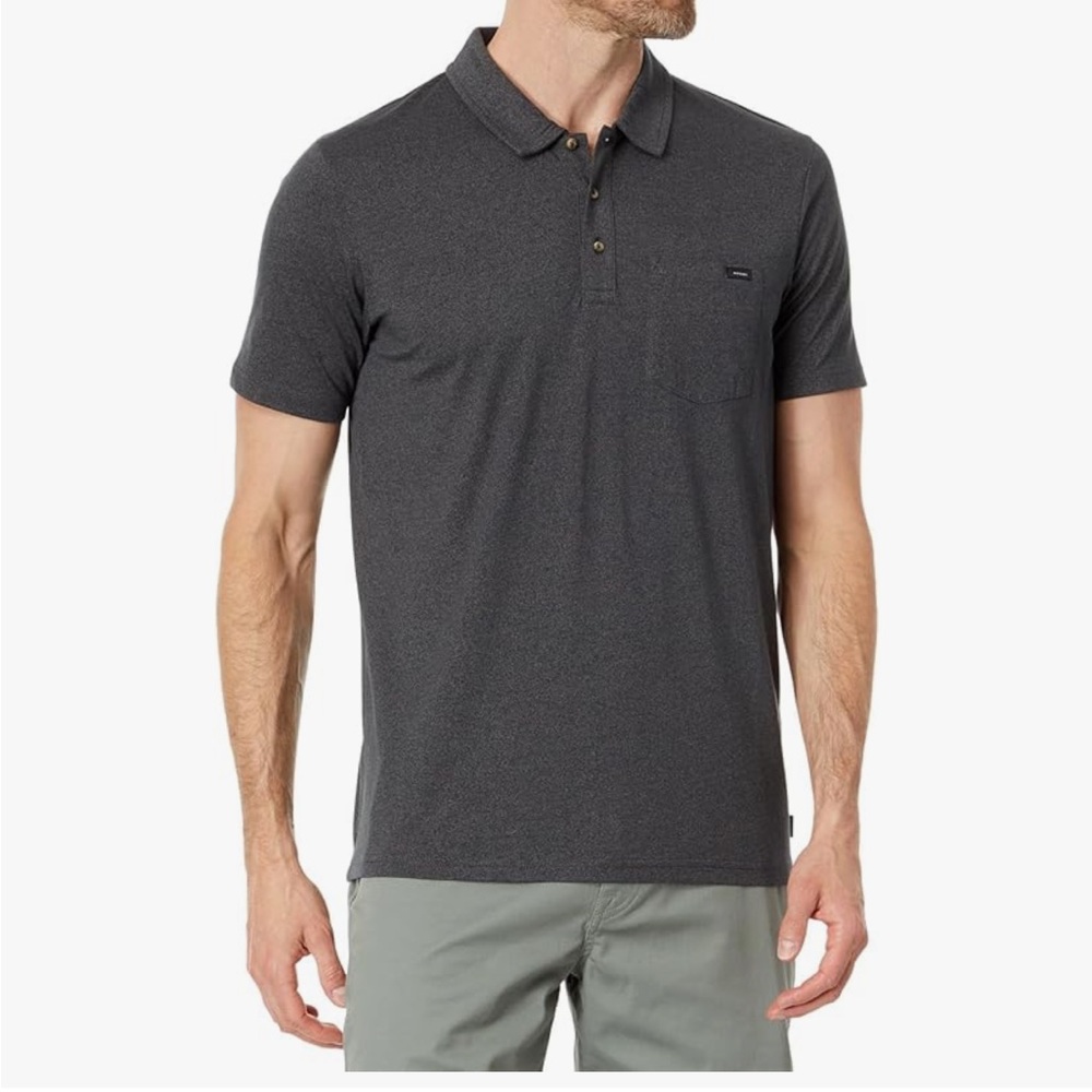 Rip Curl Charcoal too easy Polo Shirt NWT